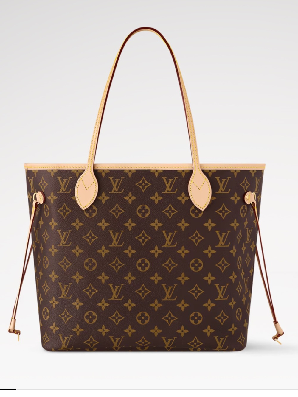 Authentic Louis Vuitton Monogram Canvas Tote with Red Interior